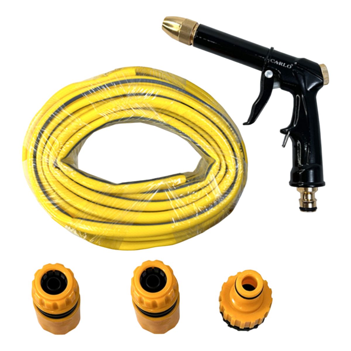 CARLOS I - Kit Manguera Jardin 1/2 15m Pistola Boq Cobre Carlo 6002237