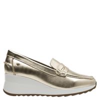 Mocasin Mujer Casual Dorado
