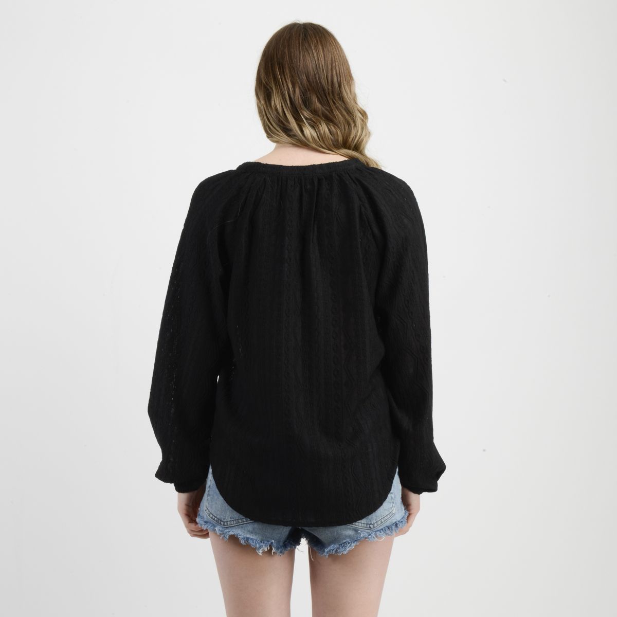 O'NEILL - BLUSA MANGA LARGA BELLE NEGRO