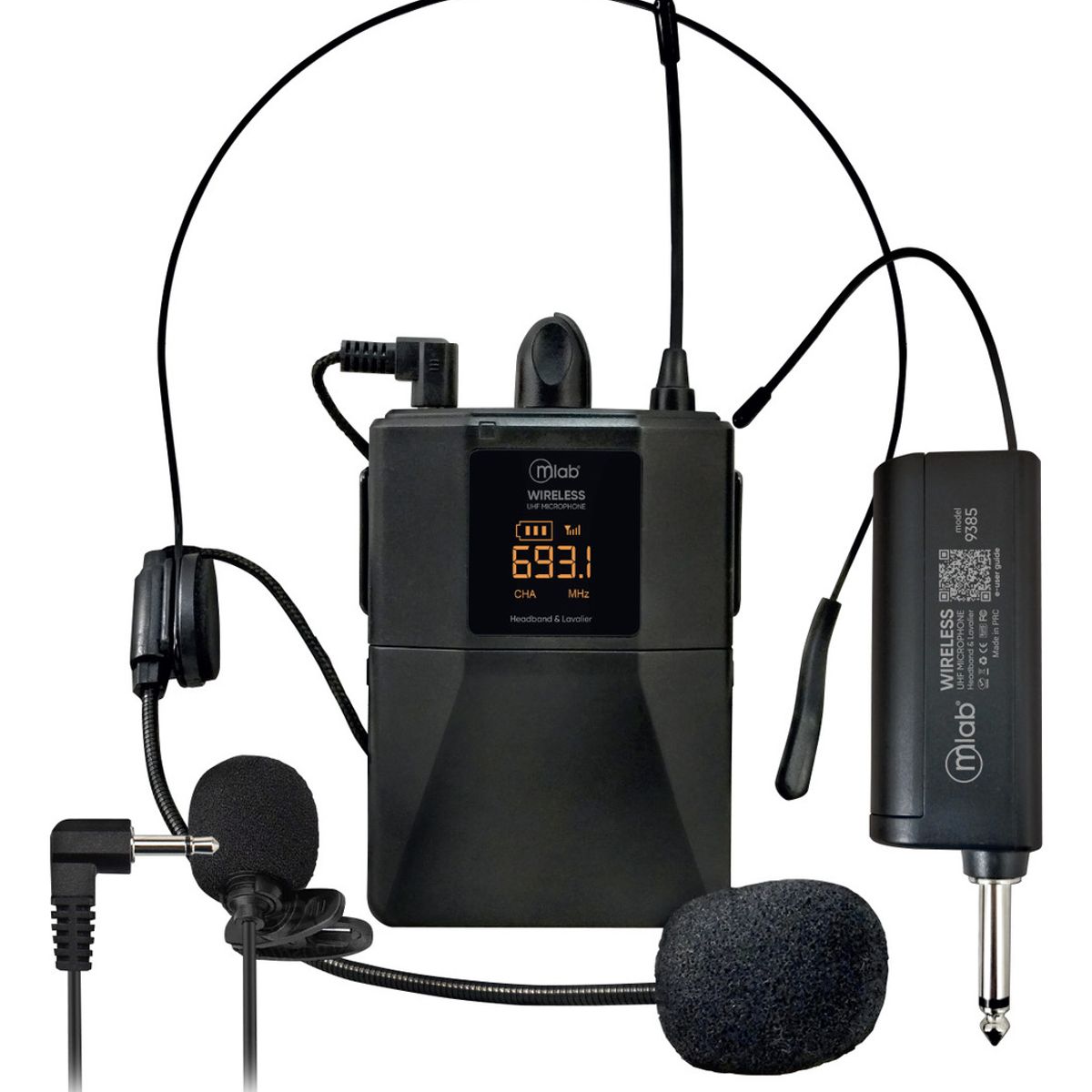 MLAB - Microfono Inalámbrico Cintillo Lavalie Recargable Mlab 09385