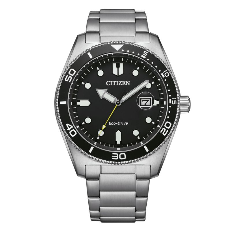 CITIZEN - RELOJ CITIZEN AW1760-81E ECO-DRIVE PLATEADO DIAL NEGRO HOMBRE
