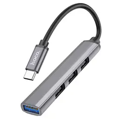 HOCO - Adaptador Hub USB-C a USB 4 en 1 HB26