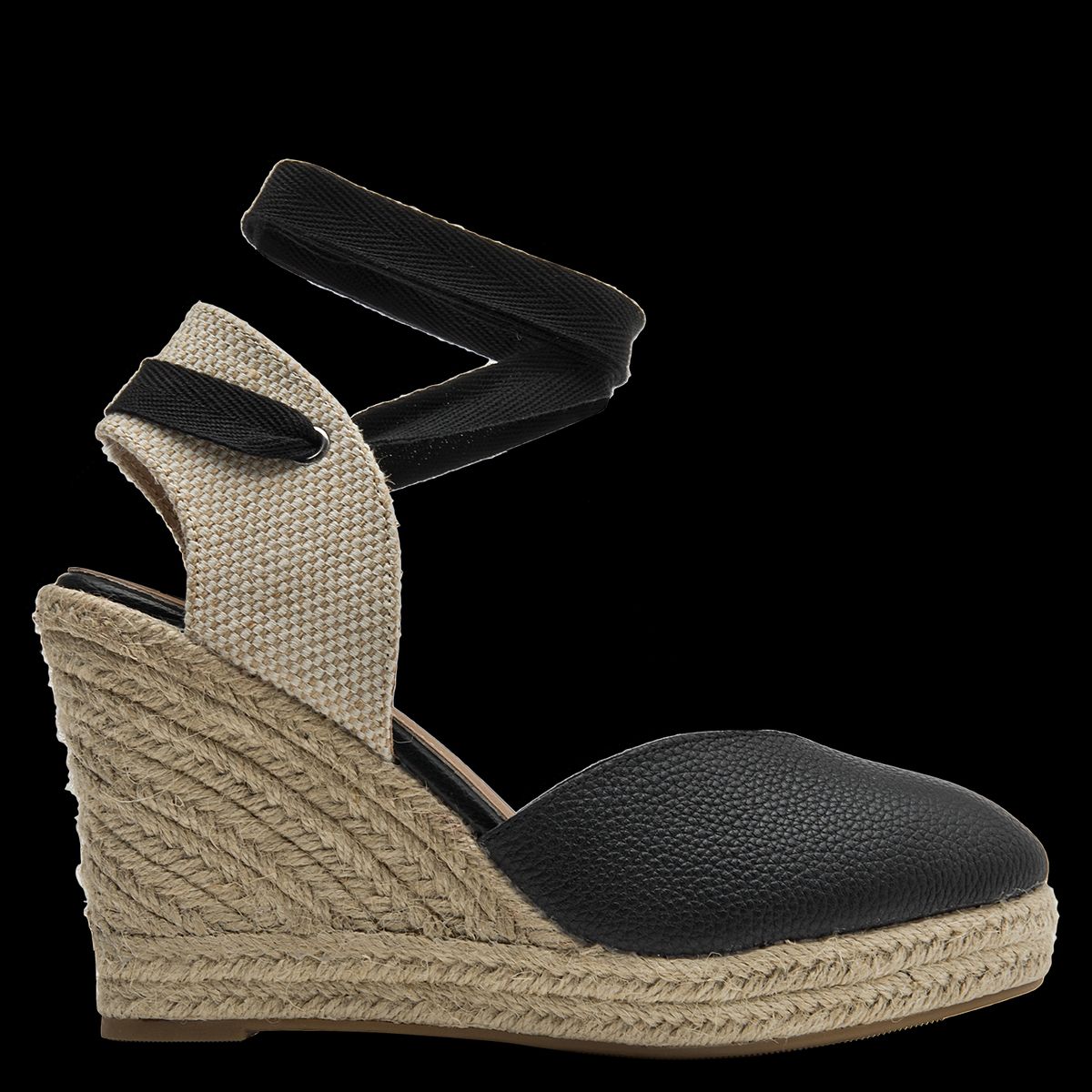 POLLINI - Alpargata Mujer Casual Negro