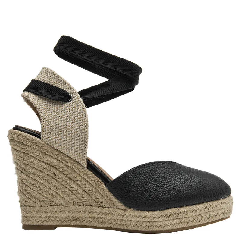 POLLINI - Alpargata Mujer Casual Negro