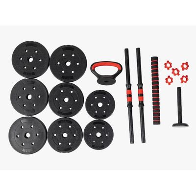 Imagen 2 del producto Set Mancuernas Barra Kettlebell Ajustable 3en1 Armable 40kg