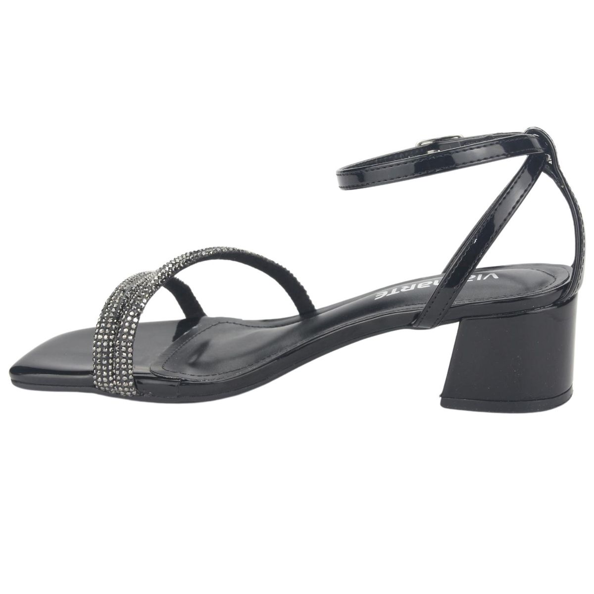 VIA MARTE - Sandalia Mujer Negro Casual Via Marte 23-9804