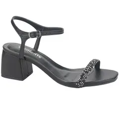 VIA MARTE - Sandalia Mujer Negro Casual 23-9707