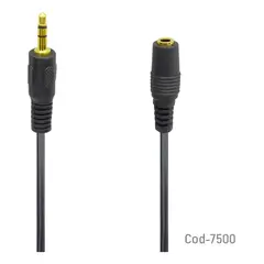 UNIVERSAL - Cable Extension De Audífonos 5 Mts Hembra 3.5 7500