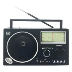 DAEWOO - Radio Vintage Bluetooth 3banda Am/fm Usb Negro Di-p18