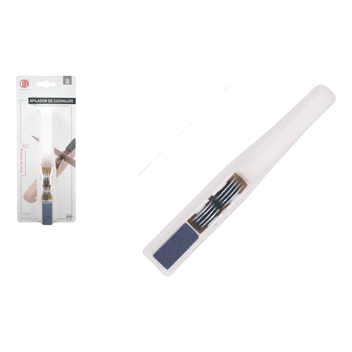 GENERICO - Afilador De Cuchillo Manual 19.5x5cm I0247 Nice Ideal 14542