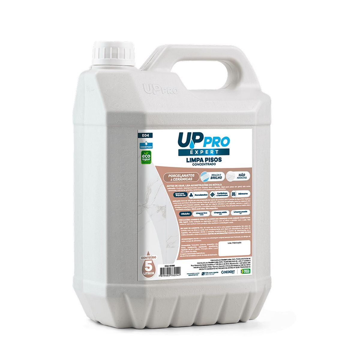 NOBRE - Limpiador Concentrado de Pisos 5 L (ideal para porcelanato)