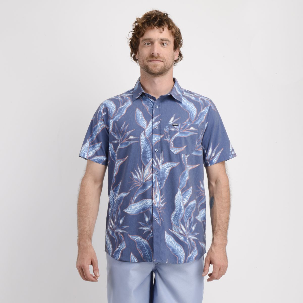 O'NEILL - CAMISA MANGA CORTA TRVLR TRAVERSE TROPIC AZUL