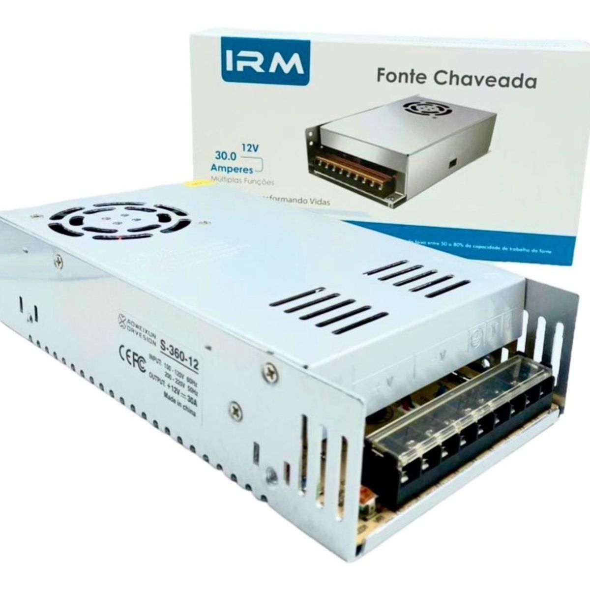 IRM - Fuente De Poder Irm Universal Ac/dc 12v 30a 240w Irm-10187
