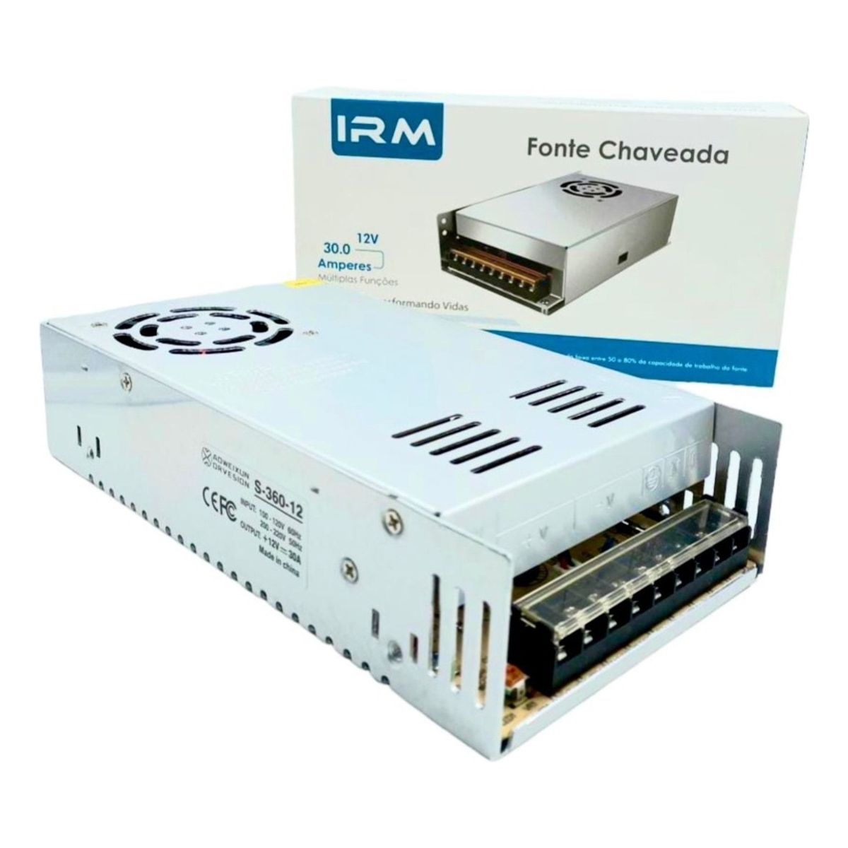 IRM - Fuente De Poder Irm Universal Ac/dc 12v 30a 240w Irm-10187