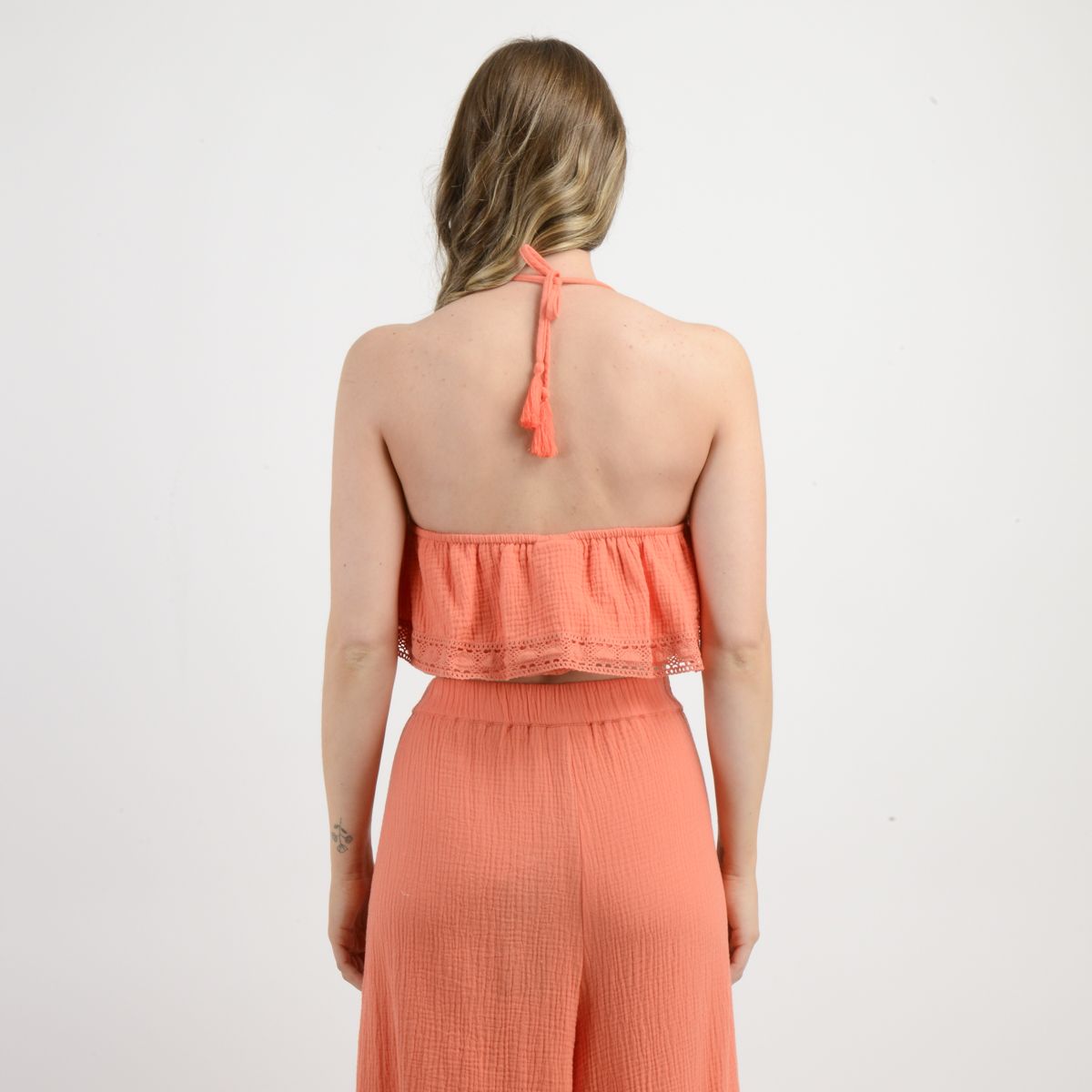 O'NEILL - BLUSA SIN MANGAS LENI II NARANJO