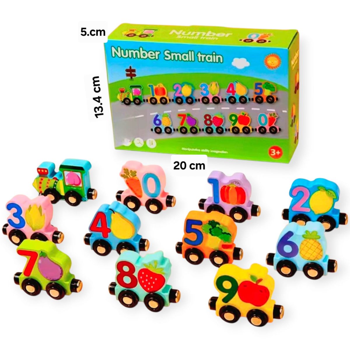 GENERICO - Juego Educativo De Aprendizaje Tren Imantada Frutas