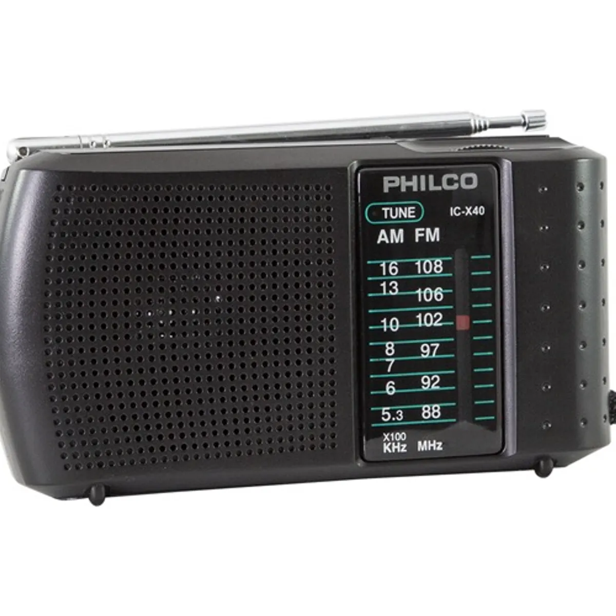 PHILCO - Radio Portátil Philco Am/fm Incluye Audífonos Icx-40