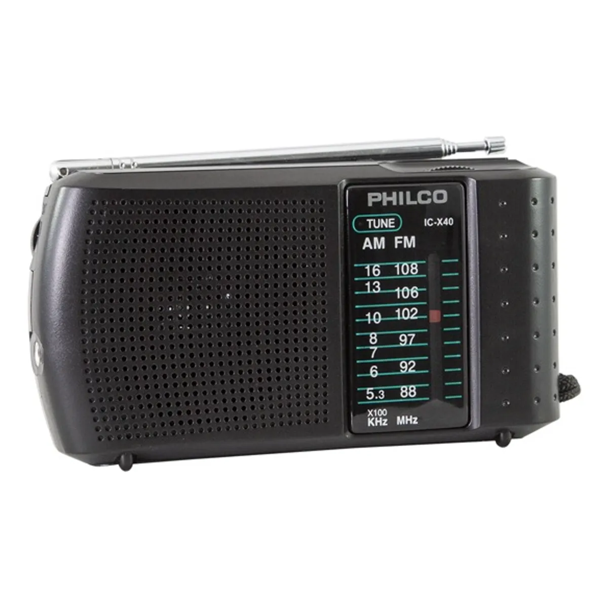 PHILCO - Radio Portátil Philco Am/fm Incluye Audífonos Icx-40