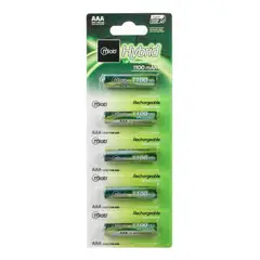 MLAB - Pilas Recargables Pack 5 Aaa Hibrid Rec 1100mah 07912