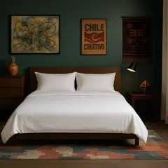 ARMONIA - Conjunto de sábanas Blanco Super King size 144H Liso