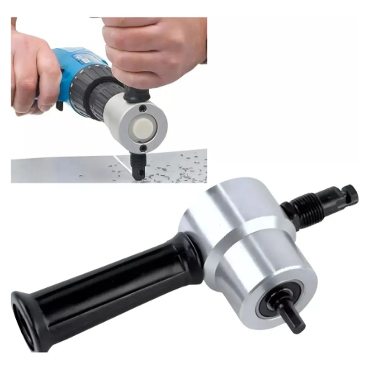 GENERICO - Cortador Profesional De Chapa Metálica Doble Cabezal