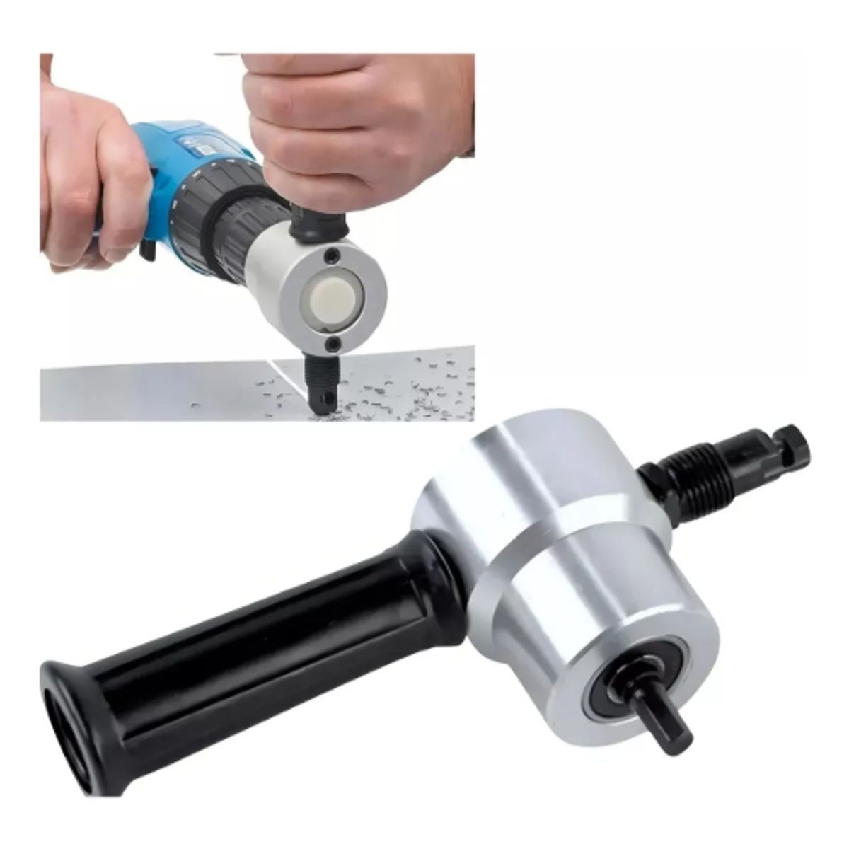 GENERICO - Cortador Profesional De Chapa Metálica Doble Cabezal