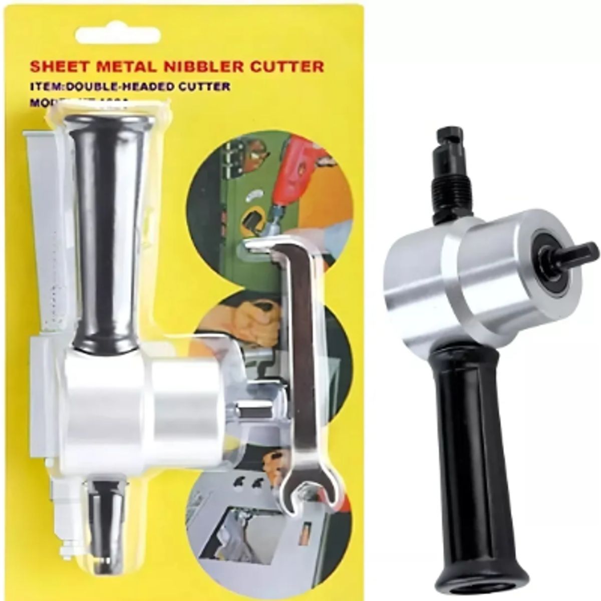 GENERICO - Cortador Profesional De Chapa Metálica Doble Cabezal