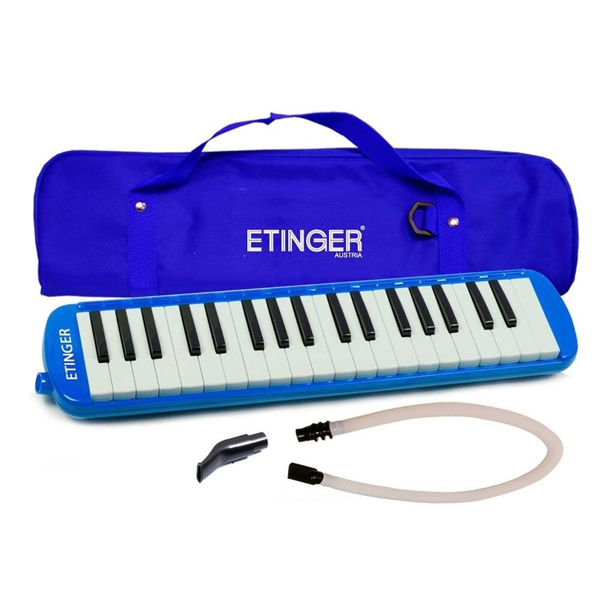 ETINGER - Melódica 37 Notas Etinger + Estuche & Boquilla Azul Ern-370c