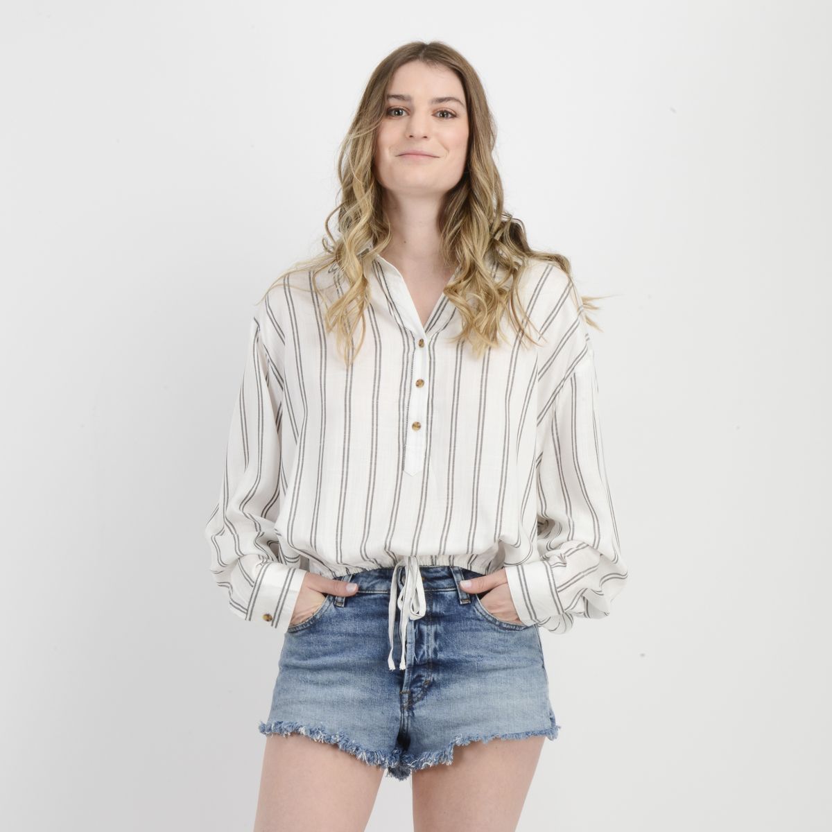 O'NEILL - BLUSA MANGA LARGA KITSY BLANCO