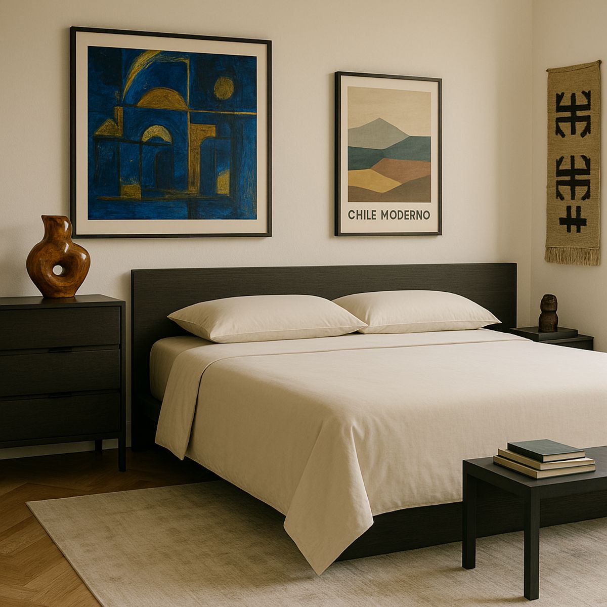 ARMONIA - Sábanas de cama Marfil Super King size 144 hilos