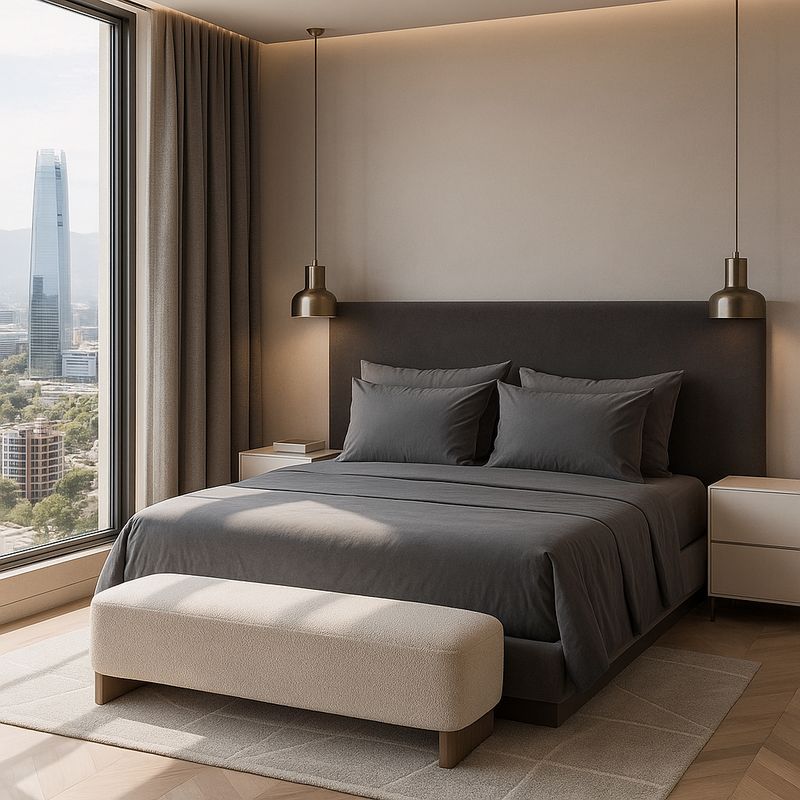 ARMONIA - Ropa de Cama Signature 800 hilos Gris 2 Plazas