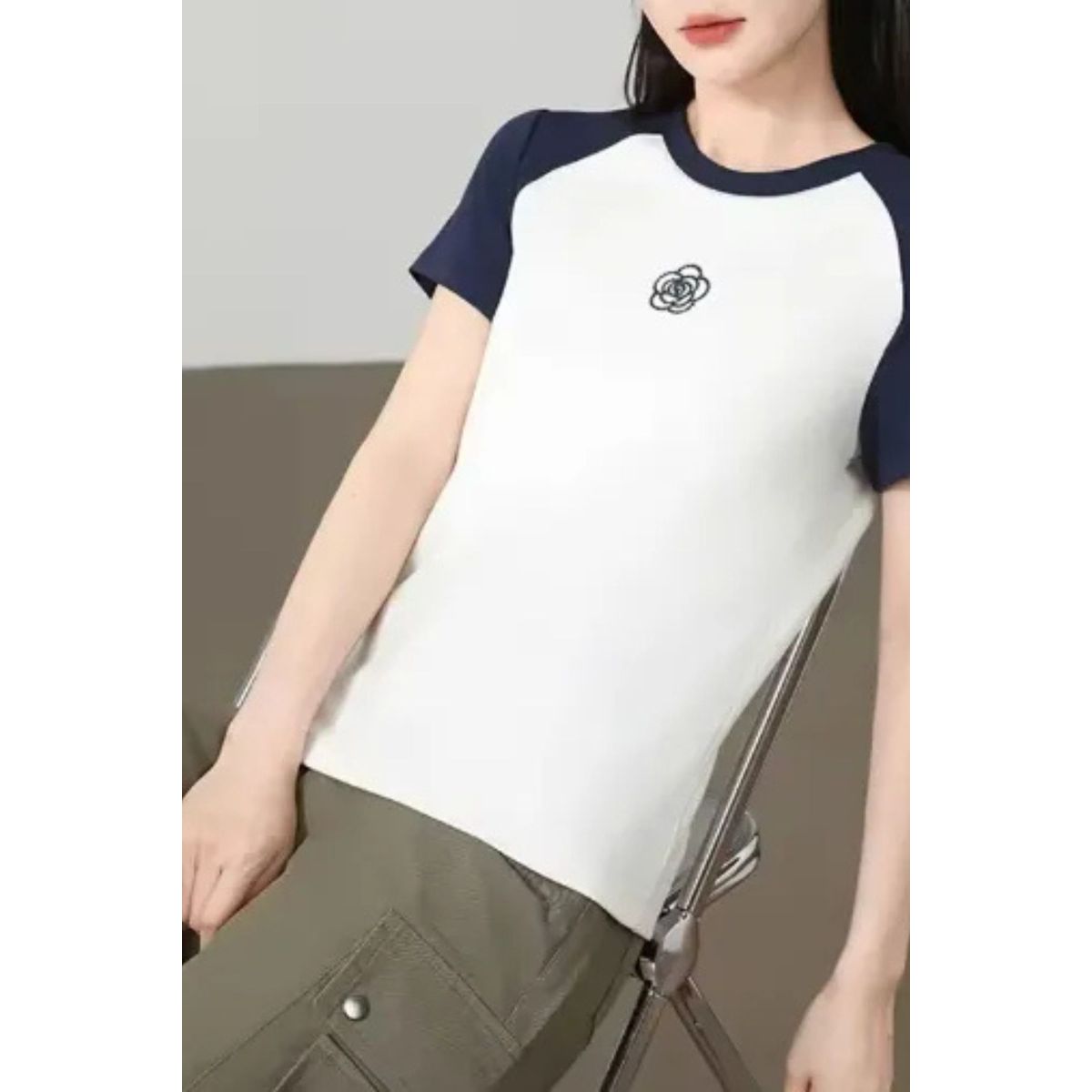 LOOK SHOP - Polera Mujer Juvenil Tipo Algodón Grueso. Tendencia 593