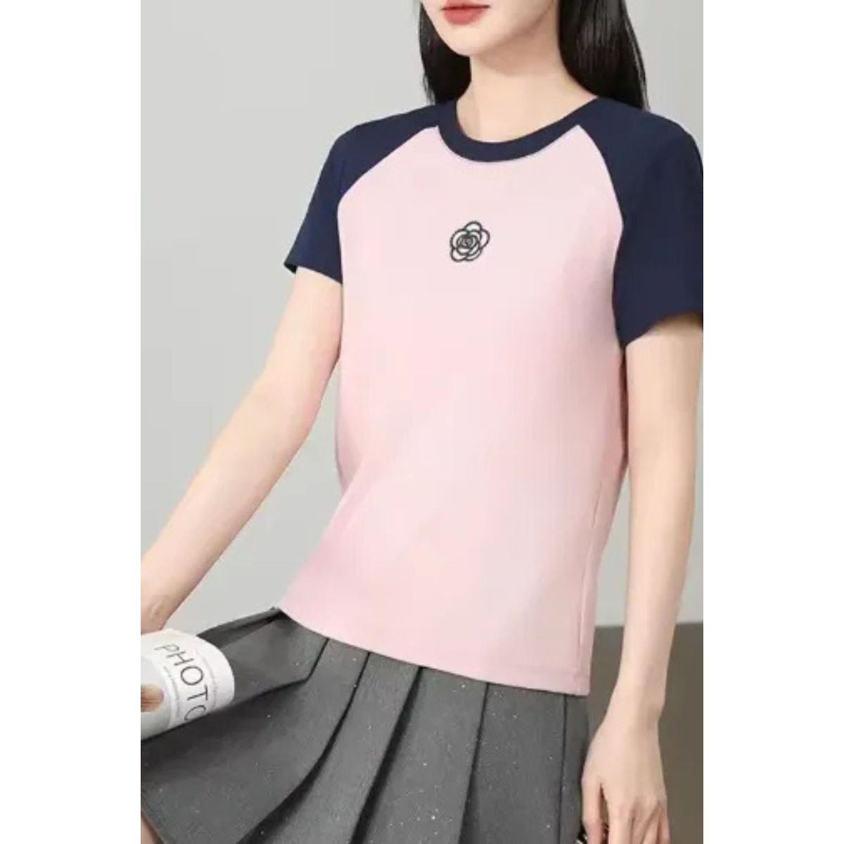 LOOK SHOP - Polera Mujer Juvenil Tipo Algodón Grueso. Tendencia 593