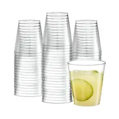 Pasteleria - X100 Set Vasos Desechables Vaso Plastico Acrilicos 438 Ml