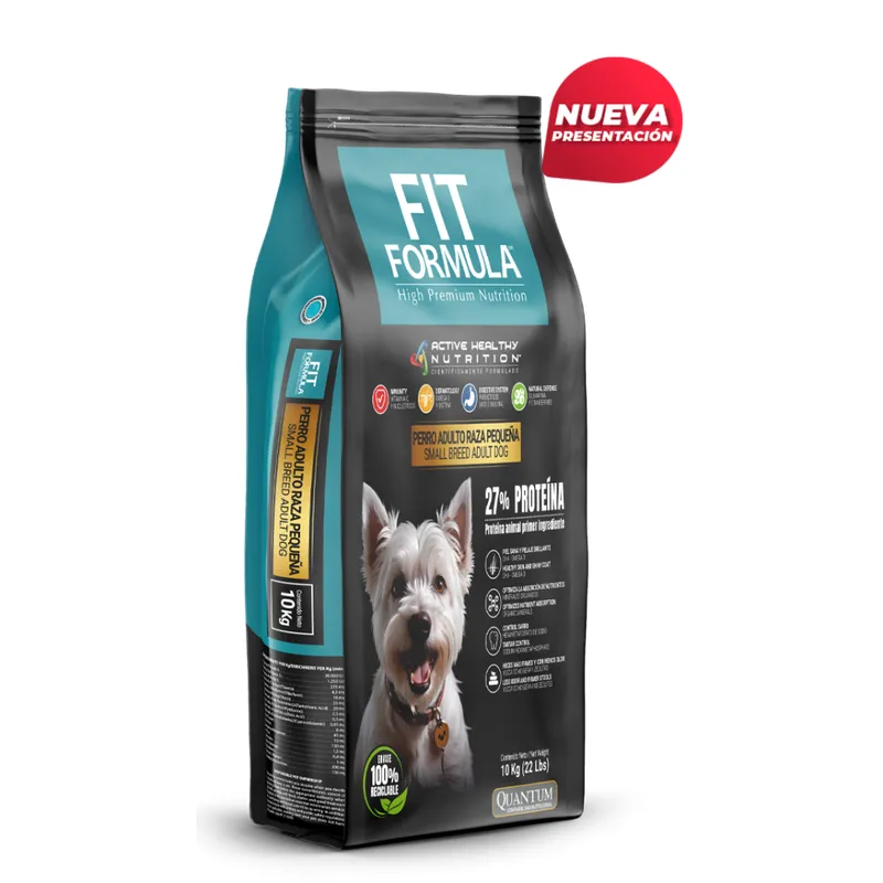 FIT FORMULA - Fit Formula Alimento Premium Adulto  Raza Pequeña 10 kg