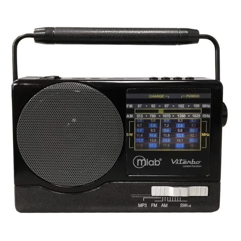 MLAB - Radio Portátil Con Bluetooth Am Fm Usb Retro Viterbo  9145
