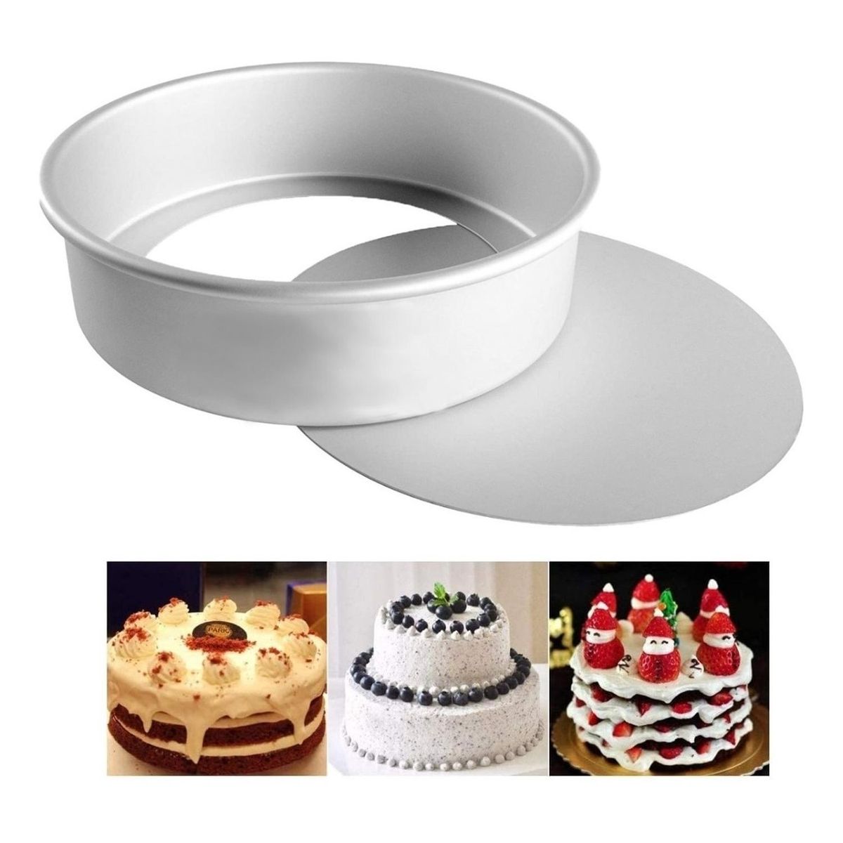 PASTELERIUSCL - Moldes De Aluminio Para Tortas Molde Desmontable Molde 30cm