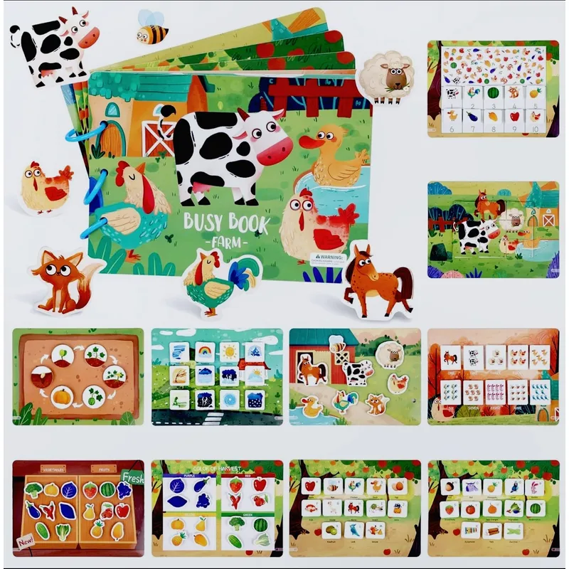 GENERICO - Libro Juego  De Aprendizaje Educativo Granja