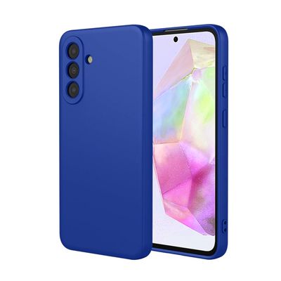 Joigo Carcasa Funda Para Samsung S25 Fe Goma Azul