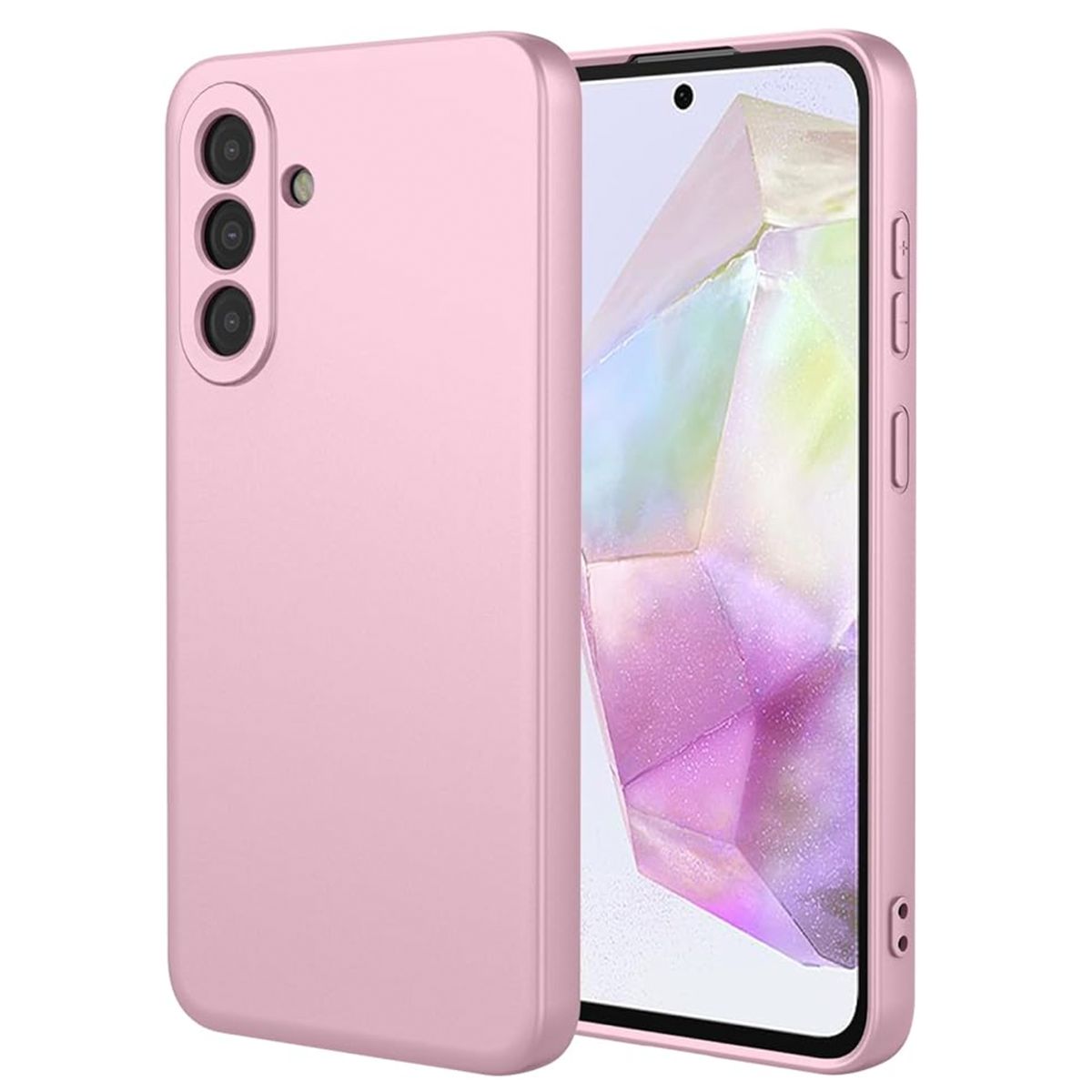 JOIGO - Carcasa Funda  Para Samsung S25 Fe Goma Rosado