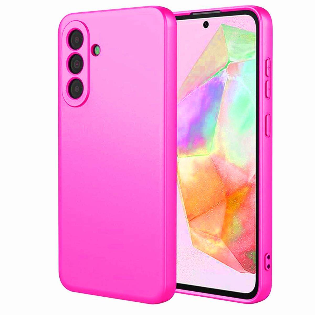 JOIGO - Carcasa Funda Para Samsung S25 Fe Goma Fucsia