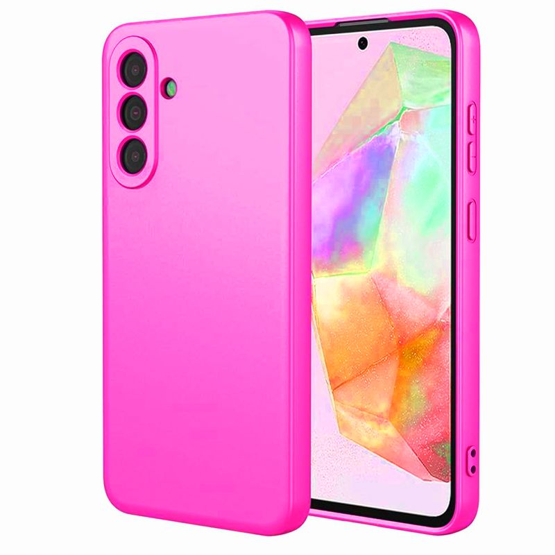 JOIGO - Carcasa Funda Para Samsung S25 Fe Goma Fucsia