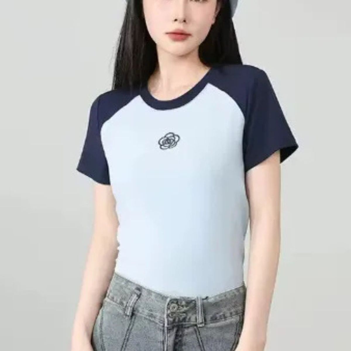 LOOK SHOP - Polera Mujer Juvenil Tipo Algodón Grueso. Tendencia 593