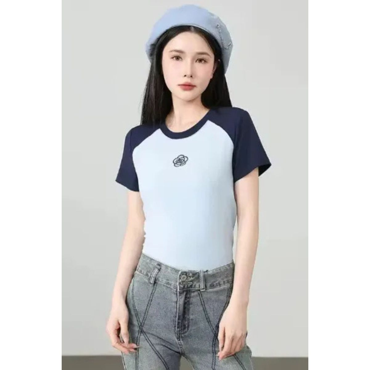 LOOK SHOP - Polera Mujer Juvenil Tipo Algodón Grueso. Tendencia 593