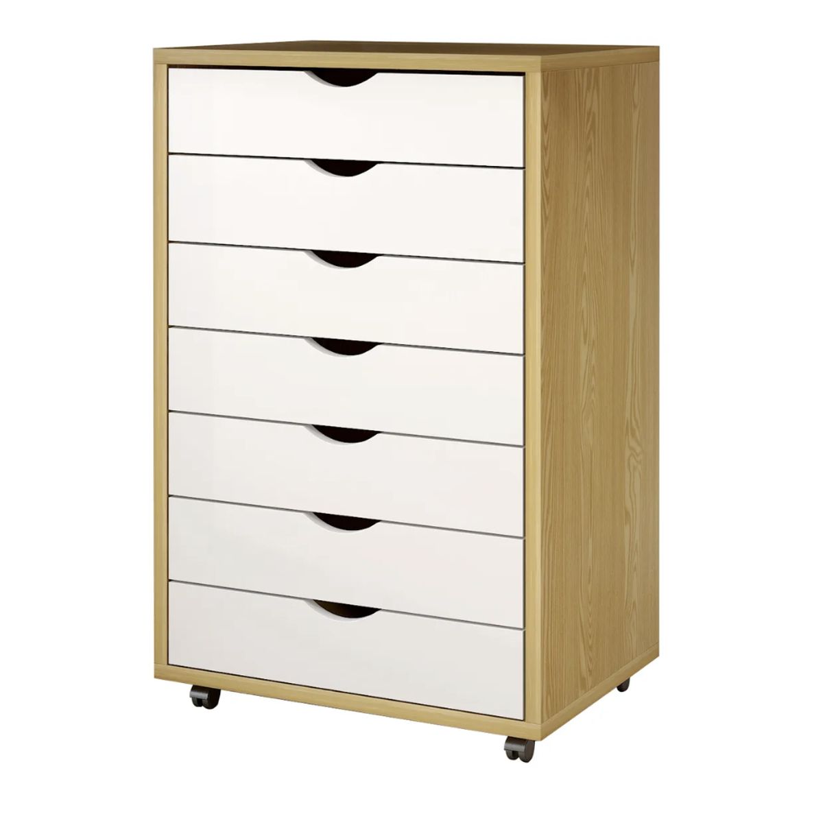 HOMER DESIGN - Mueble Para Oficina Cajonera 7 Tiras Archivador Con Rueda