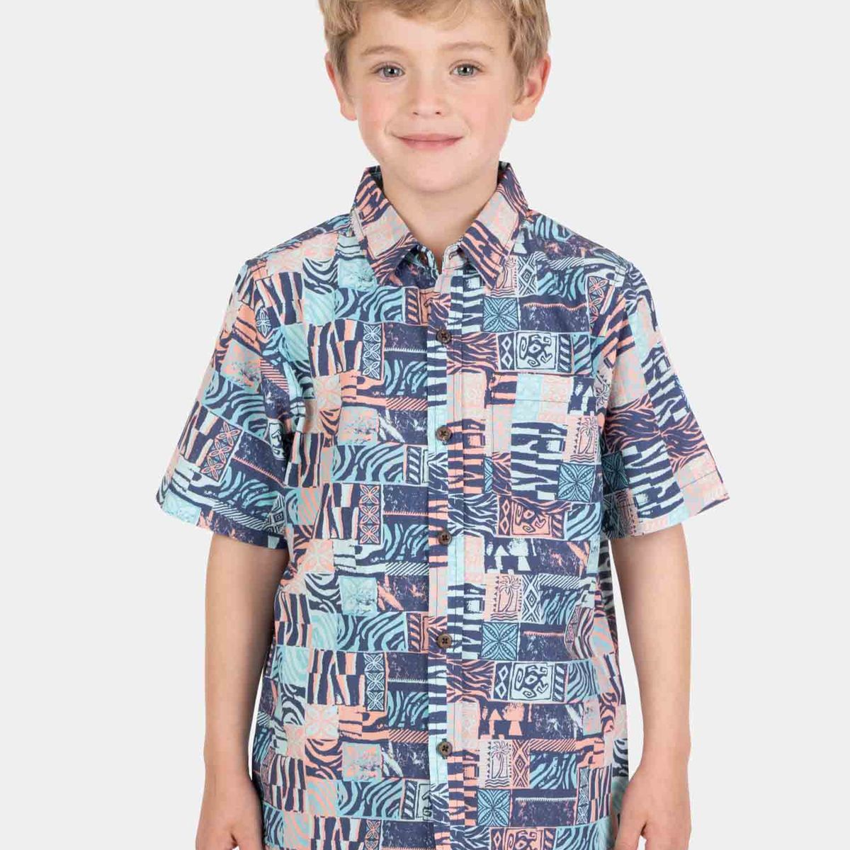 MAUI AND SONS - Camisa MC Mareliah Multicolor Infantil Maui And Sons - Multicolor