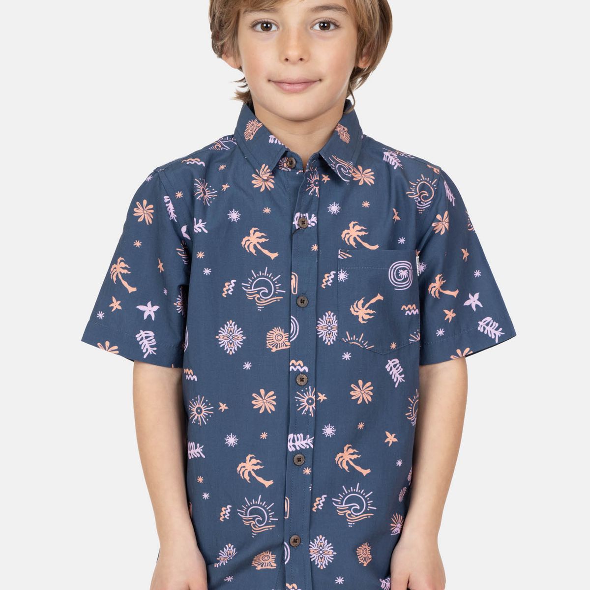 MAUI AND SONS - Camisa MC Soliner Multicolor Infantil Maui And Sons - Multicolor
