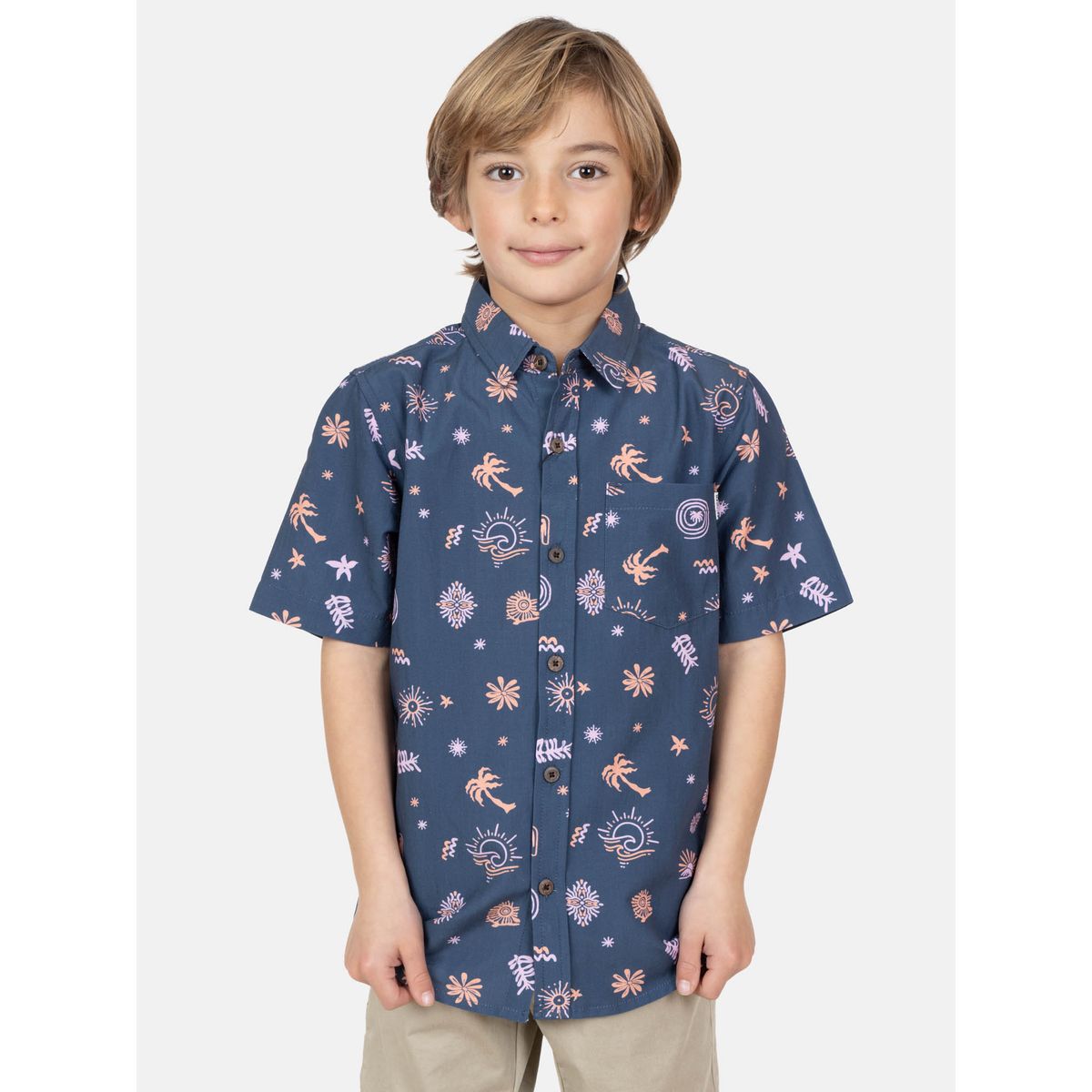 MAUI AND SONS - Camisa MC Soliner Multicolor Infantil Maui And Sons - Multicolor