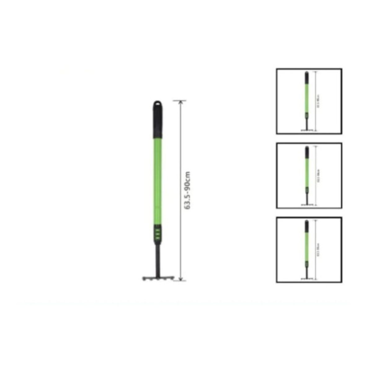 GENERICO - Horquilla 5 Puas Con Mango De Plastico 63 Cm Jardineria