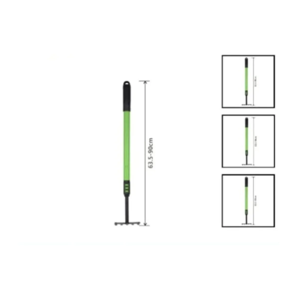 GENERICO - Horquilla 5 Puas Con Mango De Plastico 63 Cm Jardineria